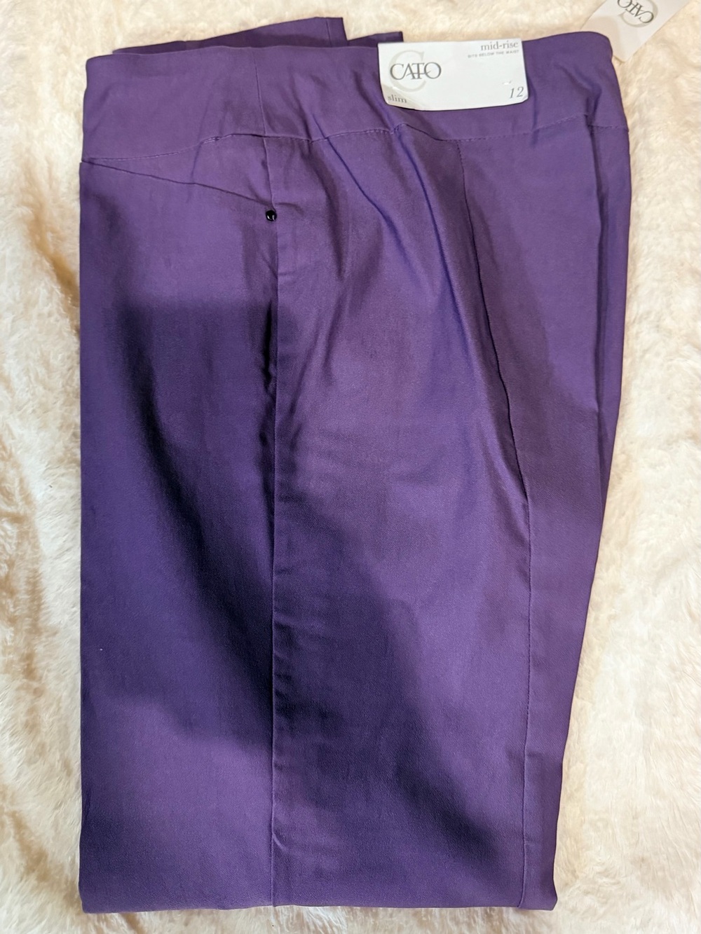 Cato Purple Dress Pants - Sleek Workwear Trousers